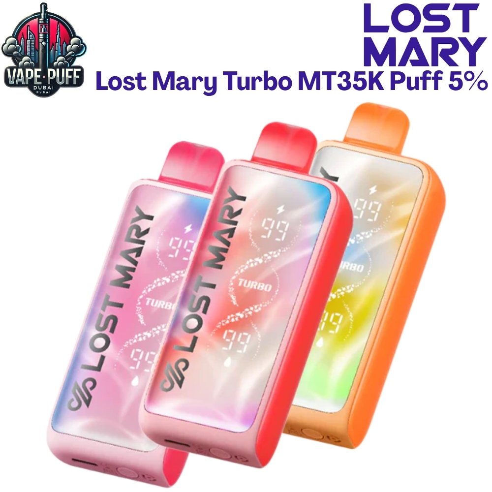 Lost Mary Turbo MT35000 Puffs 50MG All Flavors Disposable Vape in Dubai UAE Lost Mary Turbo MT35000 Puffs 50MG All Flavors Disposable Vape in Dubai UAE