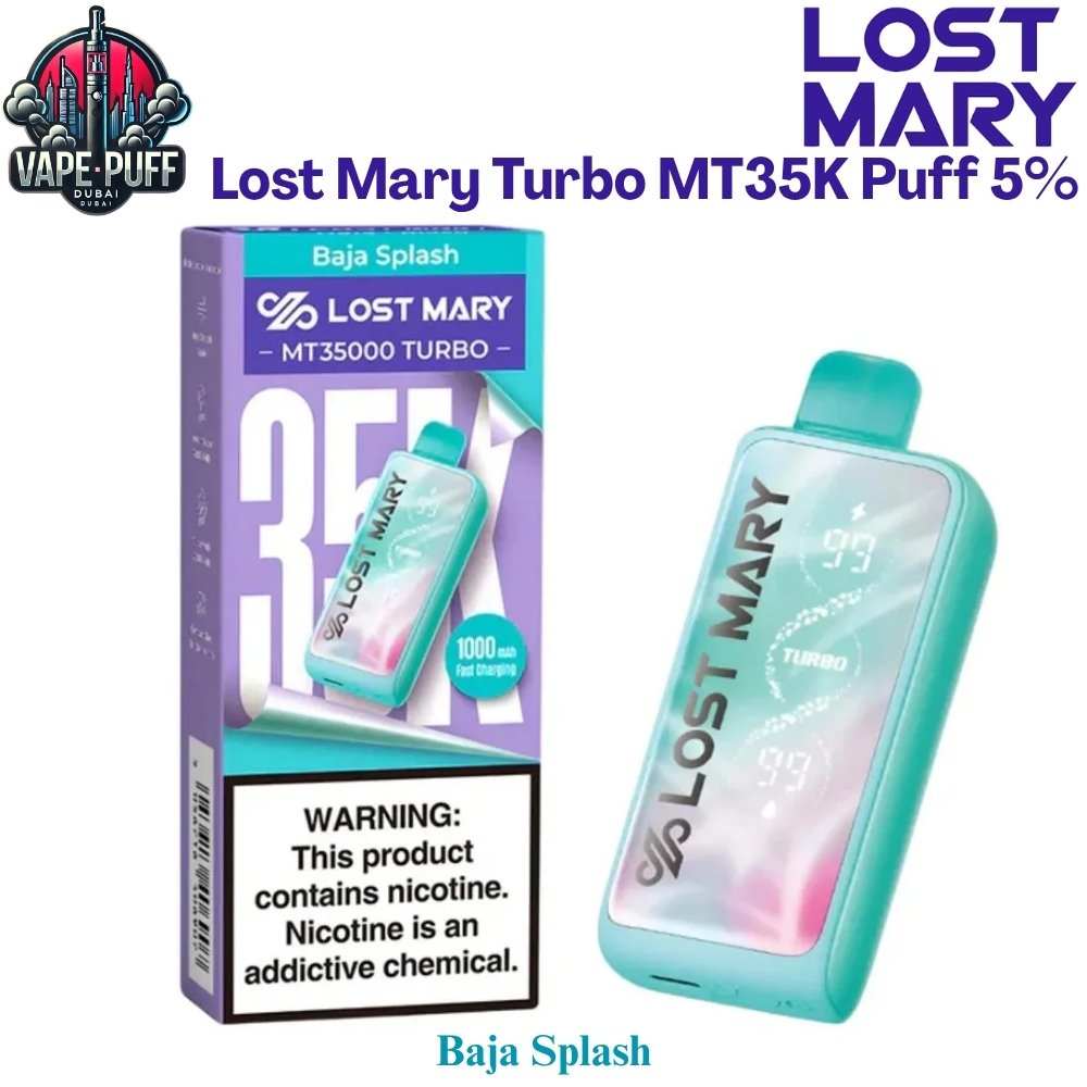 Lost Mary Turbo MT35000 Puffs 50MG Baja Splash Disposable Vape in Dubai UAE Lost Mary Turbo MT35000 Puffs 50MG Baja Splash Disposable Vape in Dubai UAE