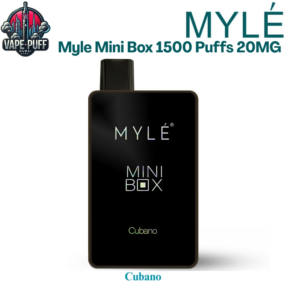 Myle Mini Box 1500 Puffs 20MG Cubano Disposable Vape in Dubai UAE Myle Mini Box 1500 Puffs 20MG Cubano Disposable Vape in Dubai UAE