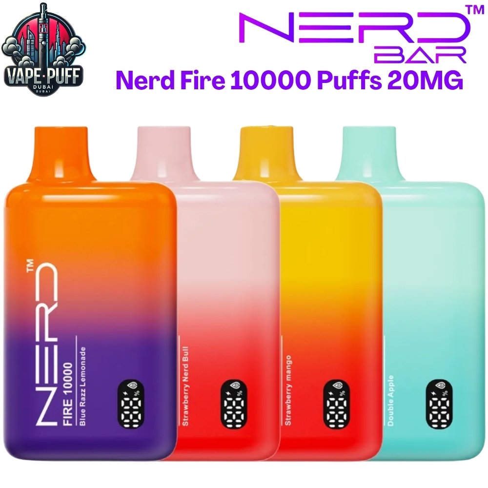 Nerd Fire 10000 Puffs 20MG All Flavors Disposable Vape in Dubai UAE Nerd Fire 10000 Puffs 20MG All Flavors Disposable Vape in Dubai UAE