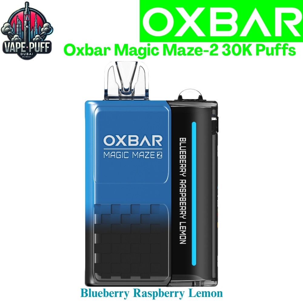 Oxbar Magic Maze-2 30000 Puffs 50MG Blueberry Raspberry Lemon Disposable Vape in Dubai UAE