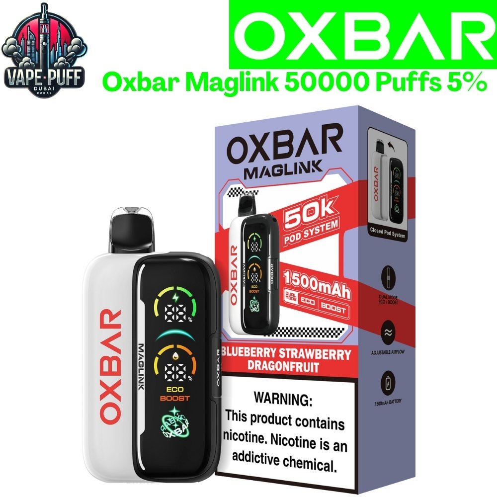 Oxbar Maglink 50000 Puffs 50MG All Flavors Disposable Vape in Dubai UAE Oxbar Maglink 50000 Puffs 50MG All Flavors Disposable Vape in Dubai UAE