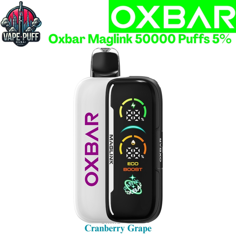 Oxbar Maglink 50000 Puffs 50MG Cranberry Grape Disposable Vape in Dubai UAE Oxbar Maglink 50000 Puffs 50MG Cranberry Grape Disposable Vape in Dubai UAE