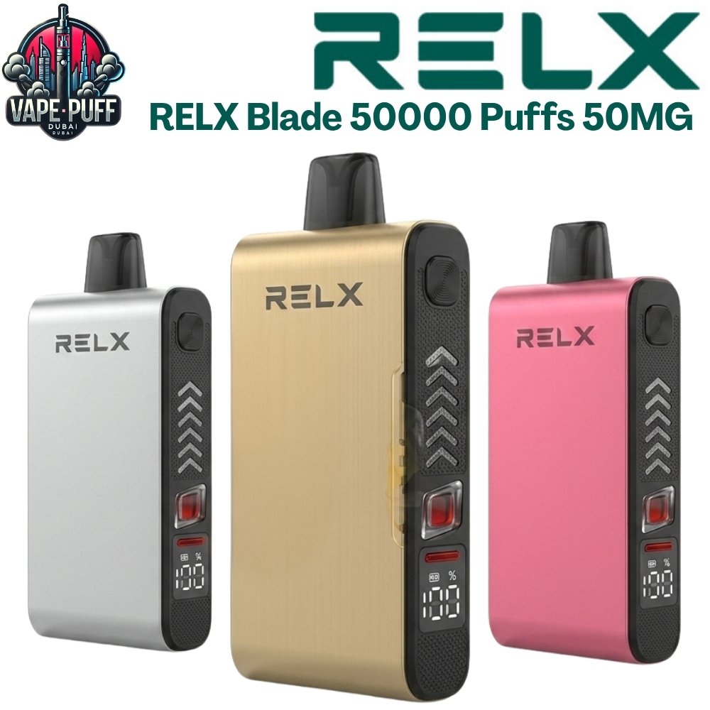 RELX Blade 50000 Puffs 50MG All Flavors Disposable Vape in Dubai UAE RELX Blade 50000 Puffs 50MG All Flavors Disposable Vape in Dubai UAE