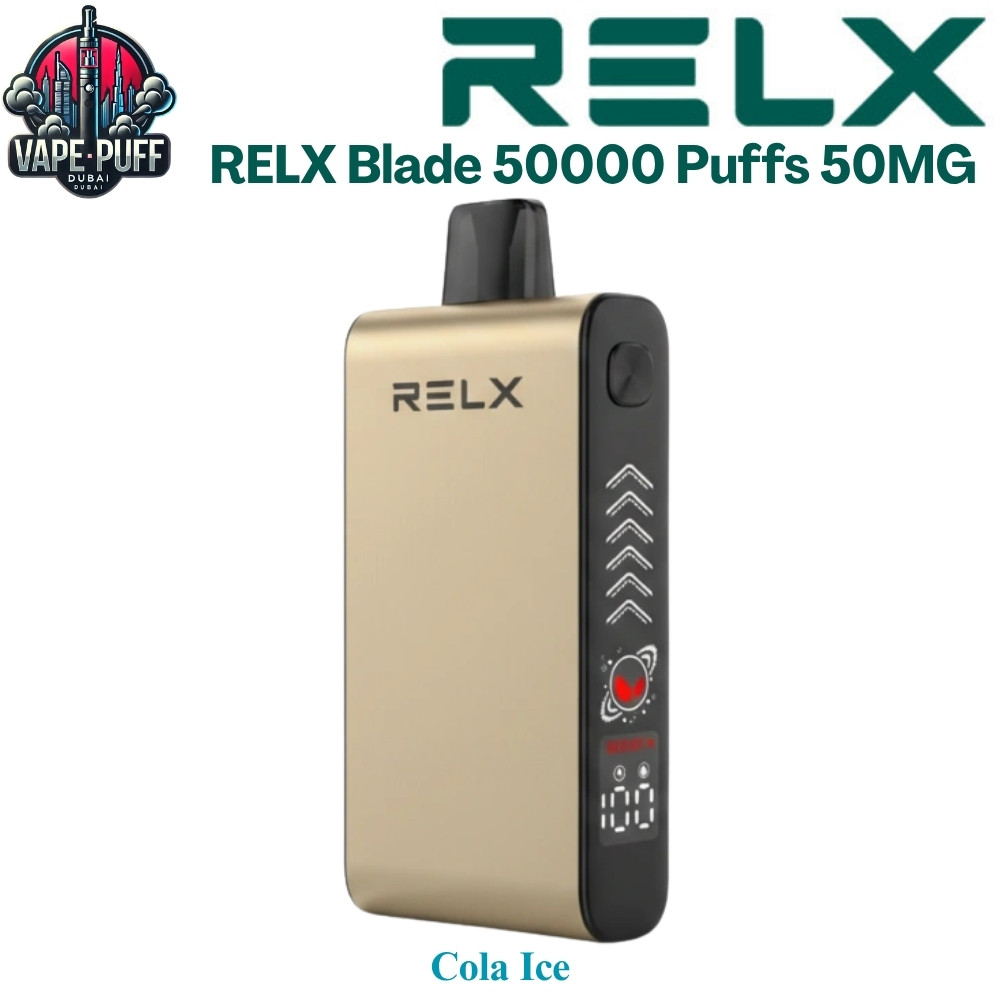 RELX Blade 50000 Puffs 50MG Cola Ice Disposable Vape in Dubai UAE RELX Blade 50000 Puffs 50MG Cola Ice Disposable Vape in Dubai UAE