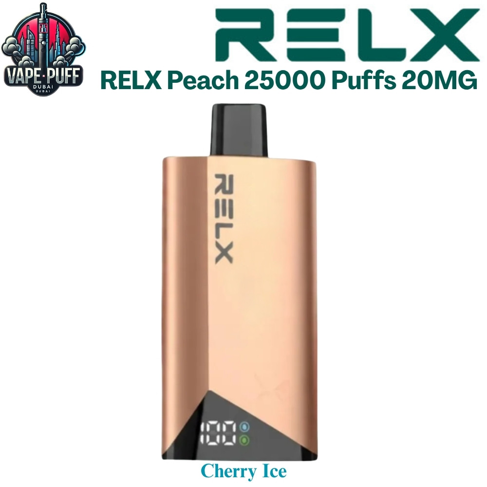 RELX Peach 25000 Puffs 20MG Cherry Ice Disposable Vape in Dubai UAE RELX Peach 25000 Puffs 20MG Cherry Ice Disposable Vape in Dubai UAE