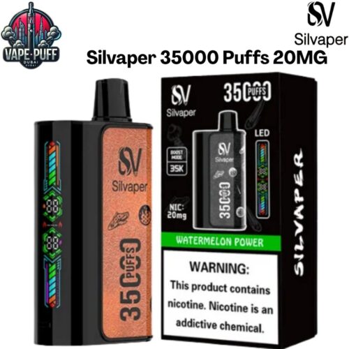 Silvaper 35000 Puffs 20MG All Flavors Disposable Vape in Dubai UAE