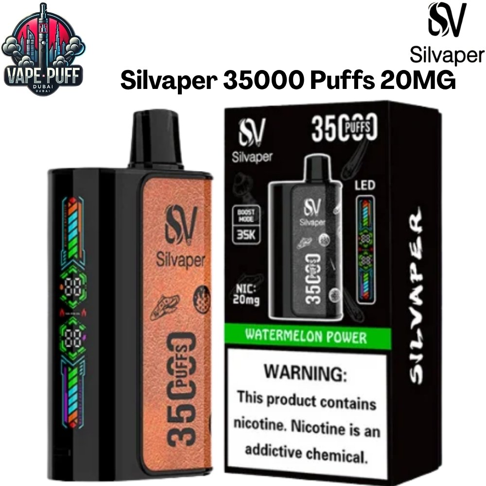 Silvaper 35000 Puffs 20MG All Flavors Disposable Vape in Dubai UAE