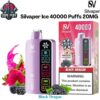 Silvaper Ice 40000 Puffs 20MG Black Dragon Disposable Vape in Dubai UAE Silvaper Ice 40000 Puffs 20MG Black Dragon Disposable Vape in Dubai UAE