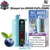 Silvaper Ice 40000 Puffs 20MG Blueberry Ice Disposable Vape in Dubai UAE Silvaper Ice 40000 Puffs 20MG Blueberry Ice Disposable Vape in Dubai UAE