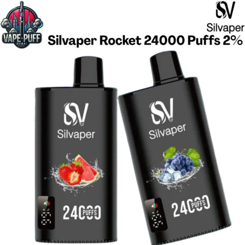 Silvaper Rocket 24000 Puffs 20MG All Flavors Disposable Vape in Dubai UAE