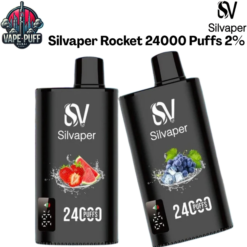 Silvaper Rocket 24000 Puffs 20MG All Flavors Disposable Vape in Dubai UAE Silvaper Rocket 24000 Puffs 20MG All Flavors Disposable Vape in Dubai UAE