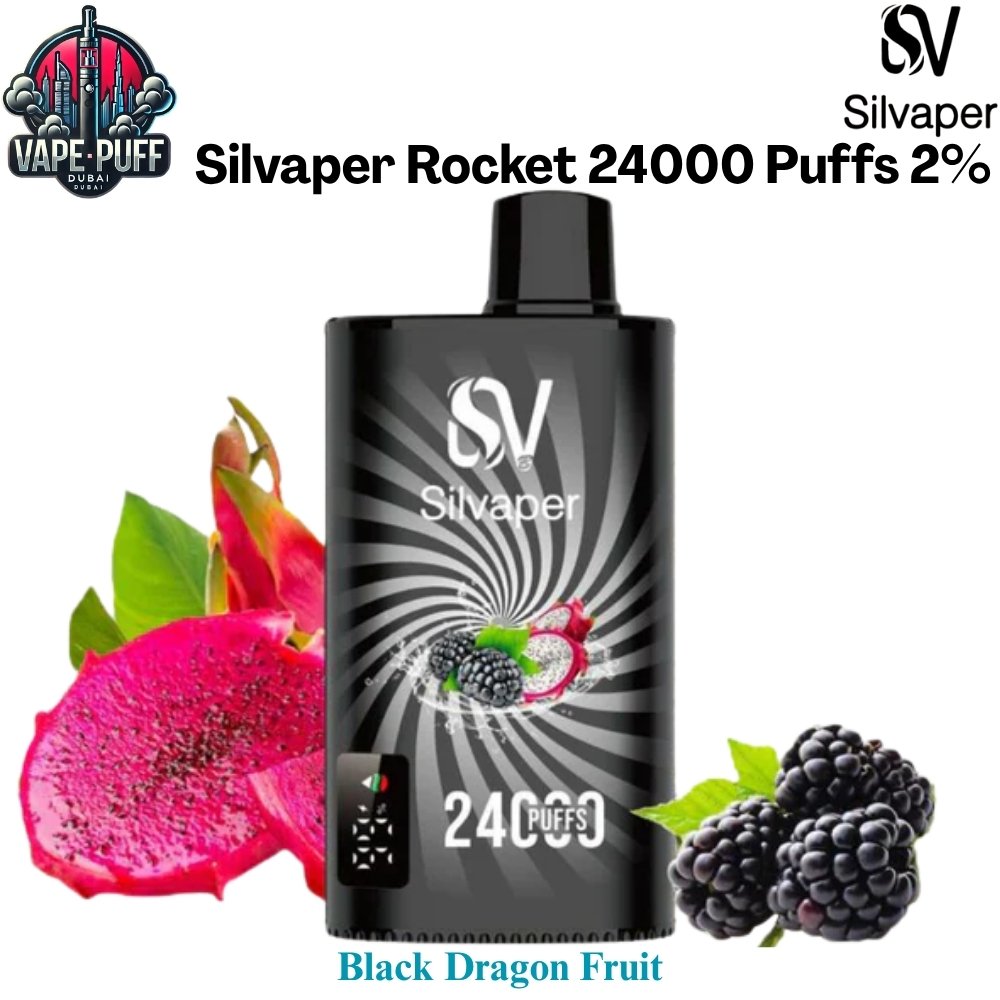 Silvaper Rocket 24000 Puffs 20MG Black Dragon Fruit Disposable Vape in Dubai UAE Silvaper Rocket 24000 Puffs 20MG Black Dragon Fruit Disposable Vape in Dubai UAE
