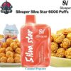 Silvaper Silva Star 6000 Puffs 25MG Caramel Popcorn Disposable Vape in Dubai UAE