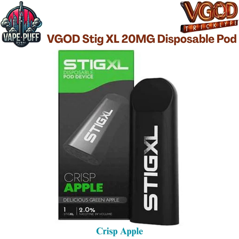 VGOD Stig XL 20MG Disposable Pod Crisp Apple Disposable Vape in Dubai UAE