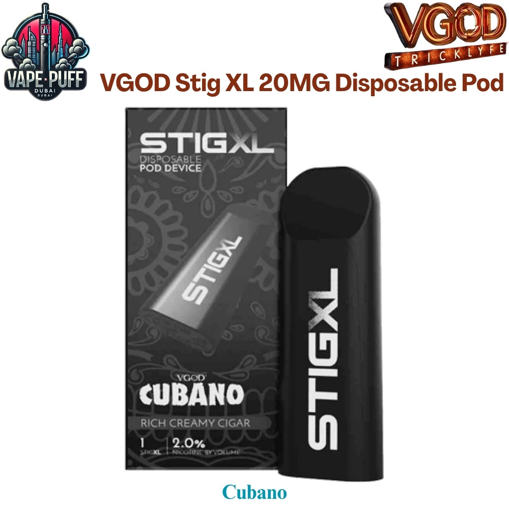 VGOD Stig XL 20MG Disposable Pod Cubano Disposable Vape in Dubai UAE