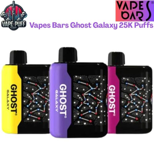 Vapes Bars Ghost Galaxy 25000 Puffs 20MG All Flavors Disposable Vape in Dubai UAE