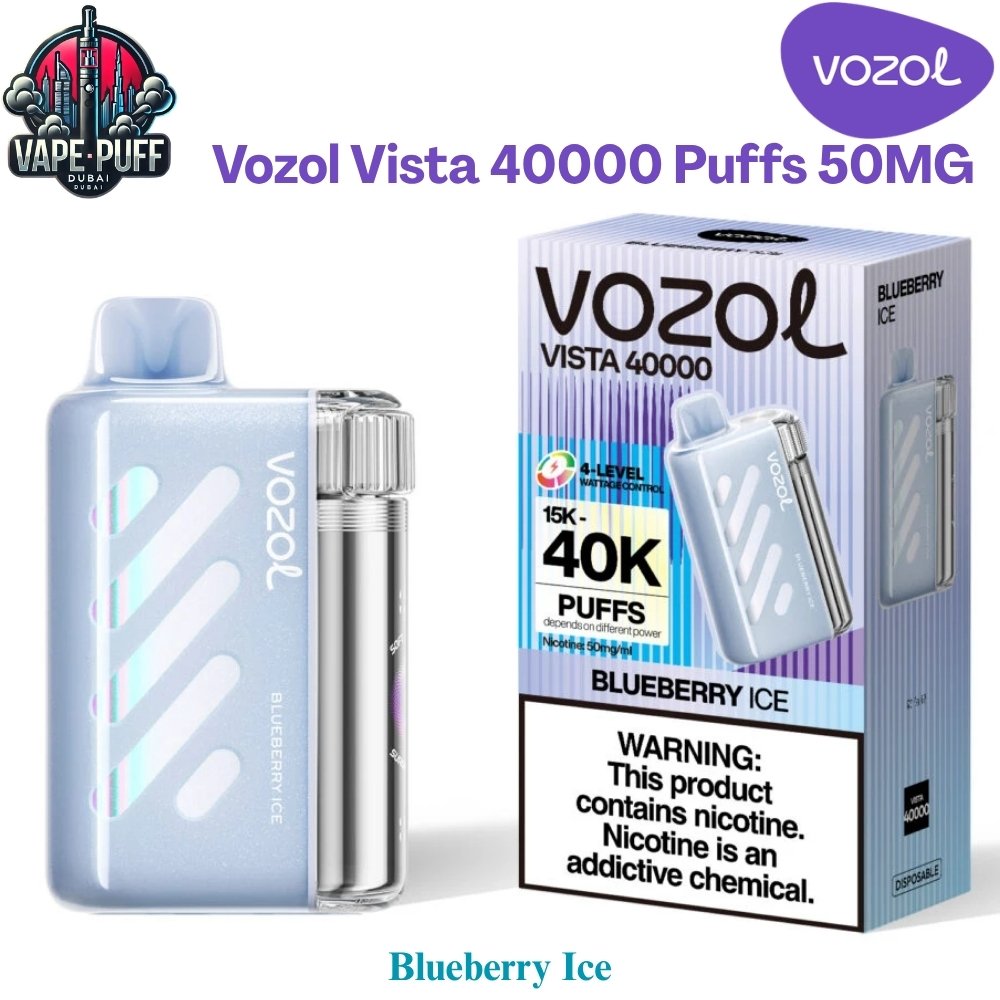 Vozol Vista 40000 Puffs 50MG Blueberry Ice Disposable Vape in Dubai UAE