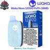 Waka Nova 12000 Puffs 18MG Blueberry Sour Raspberry Disposable Vape in Dubai UAE