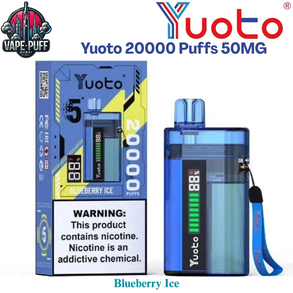 Yuoto 20000 Puffs 50MG Blueberry Ice Disposable Vape in Dubai UAE